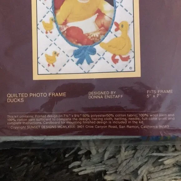 Vintage Quilted Photo Frame Craft Kit 5 X 7 - Picture 4 of 8